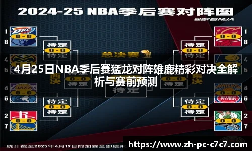 4月25日NBA季后赛猛龙对阵雄鹿精彩对决全解析与赛前预测